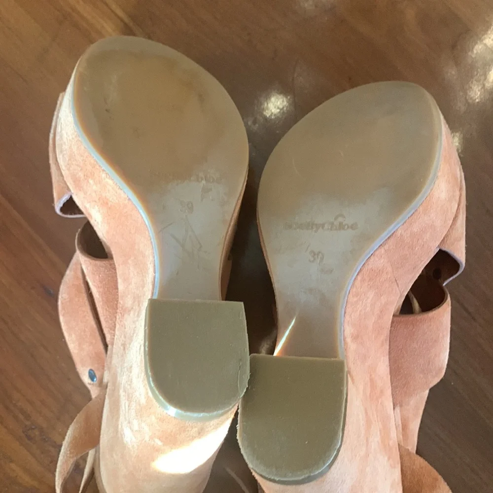 SeeByChloe Eva Cutout Slingback Wedge Sandal